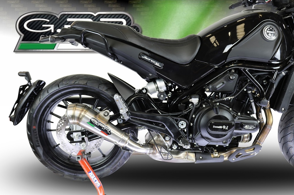 Egzoz ile uyumlu Benelli Leoncino 500 Trail 2017-2024, Powercone Evo, Egzoz yasal, onaylı, çıkarılabilir db killer ve bağlantı borulu susturucu 