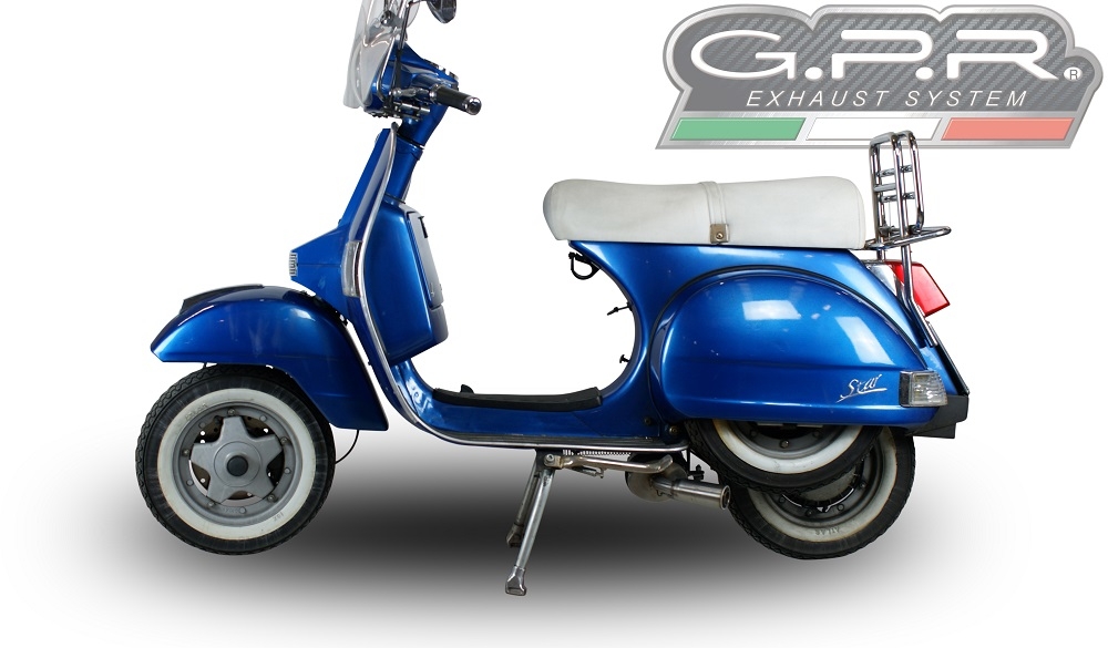 Exhaust compatible with Lml Star 200 4T a marce - 4ST with gears 2011-2016, Alluminio, Homologated legal full system exhaust, including removable db killer 