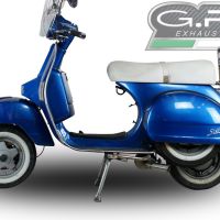 Exhaust compatible with Lml Star 200 4T a marce - 4ST with gears 2011-2016, Alluminio, Homologated legal full system exhaust, including removable db killer 