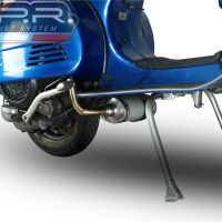 Exhaust compatible with Lml Star 200 4T a marce - 4ST with gears 2011-2016, Alluminio, Homologated legal full system exhaust, including removable db killer 