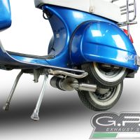 Exhaust compatible with Lml Star 200 4T a marce - 4ST with gears 2011-2016, Alluminio, Homologated legal full system exhaust, including removable db killer 