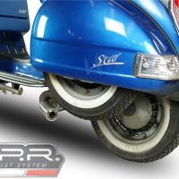 Exhaust compatible with Lml Star 200 4T a marce - 4ST with gears 2011-2016, Alluminio, Homologated legal full system exhaust, including removable db killer 