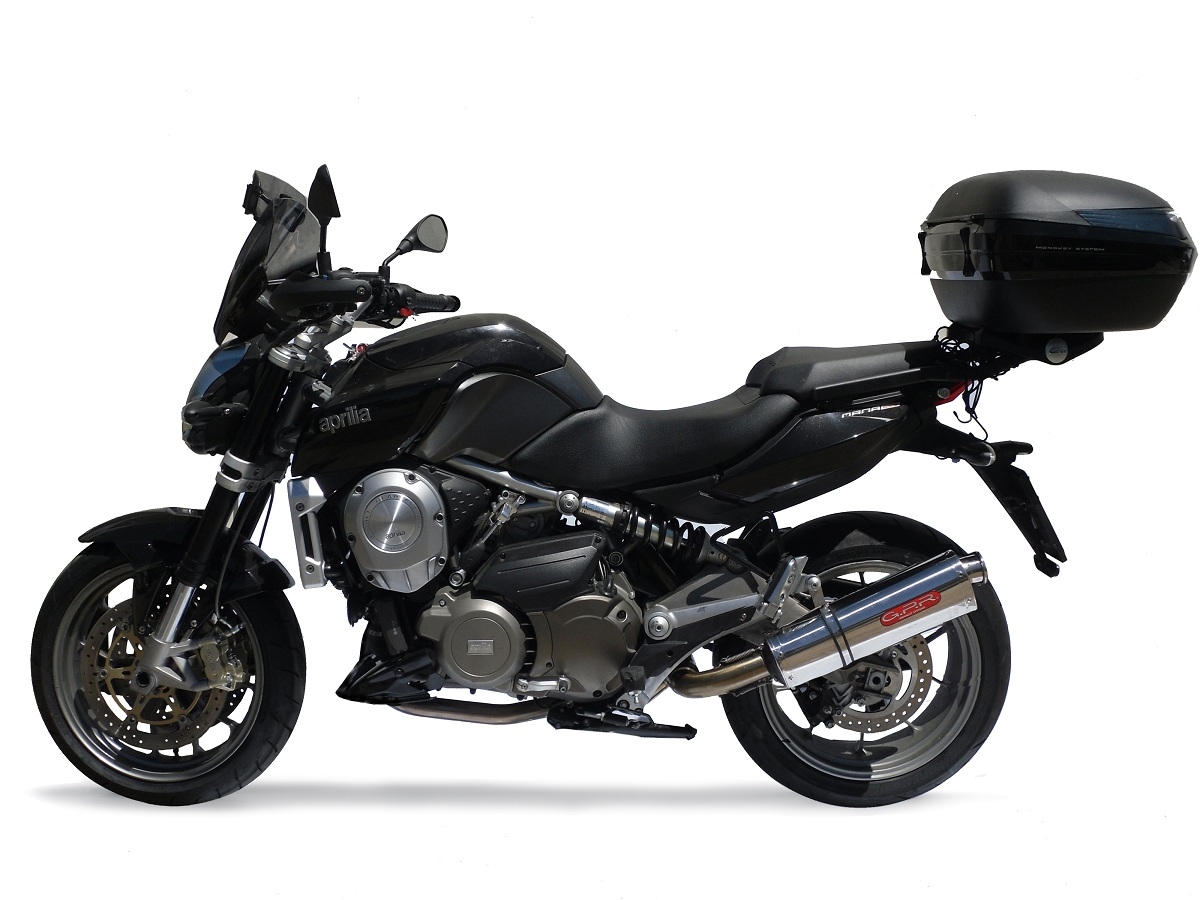 Egzoz ile uyumlu Aprilia Mana 850 Gt 2007-2016, Trioval, Homologe sistem Susturucu artı yarı tam kollektör 