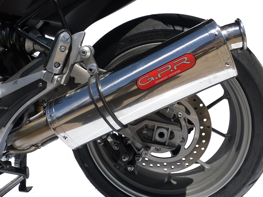 Egzoz ile uyumlu Aprilia Mana 850 Gt 2007-2016, Trioval, Homologe sistem Susturucu artı yarı tam kollektör 
