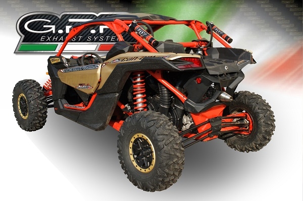 Egzoz ile uyumlu Can Am Maverick X3 Turbo Buggy 2017-2024, Deeptone Atv, Homologe sistem, orijinal katalizör ortadan kalkacak Susturucu ve özel bağlantı borusu 