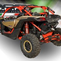 Egzoz ile uyumlu Can Am Maverick X3 Turbo Buggy 2017-2024, Deeptone Atv, Homologe sistem, orijinal katalizör ortadan kalkacak Susturucu ve özel bağlantı borusu 