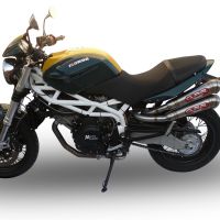 Egzoz ile uyumlu Moto Morini Sport 1200 2008-2010, Powercone Evo, Homologe sistem Double Susturucu ve özel bağlantı borusu 