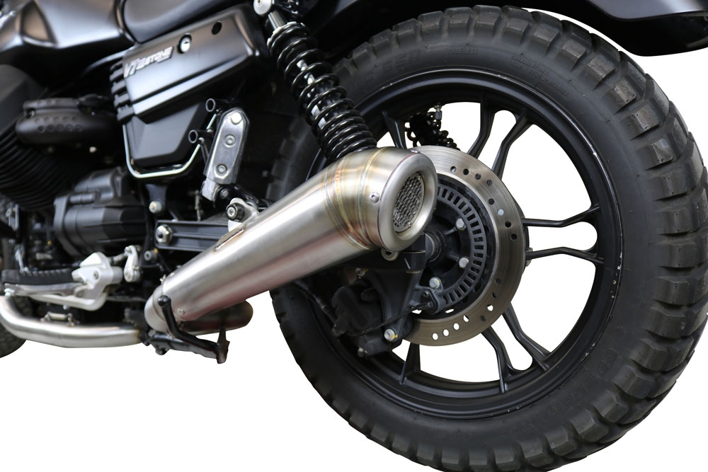 Egzoz ile uyumlu Moto Guzzi V7 III Special-Stone-Carbon 2017-2018, Powercone Evo, Yarış Sistemi Tam hat, susturucu artı toplayıcı 