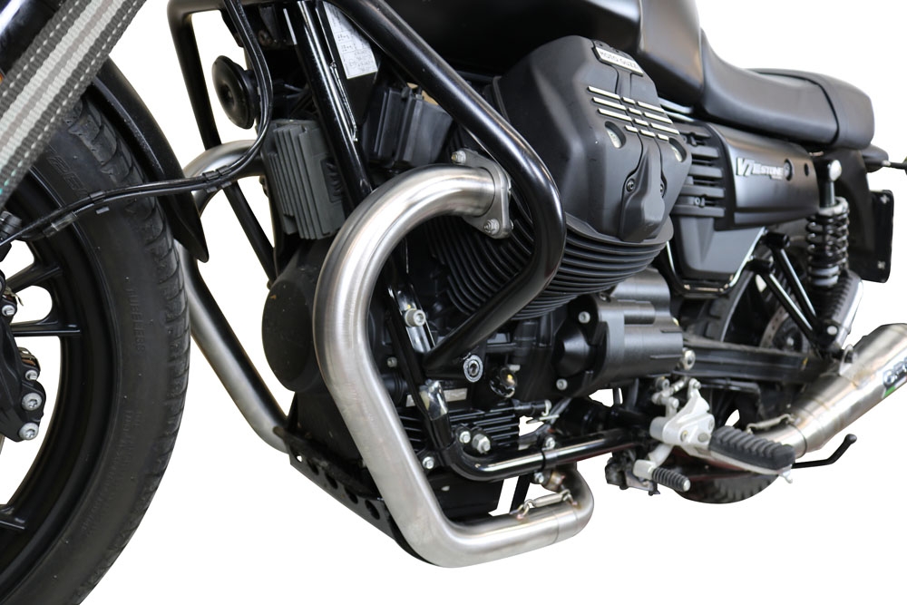 Egzoz ile uyumlu Moto Guzzi V7 III Special-Stone-Carbon 2017-2018, Powercone Evo, Yarış Sistemi Tam hat, susturucu artı toplayıcı 