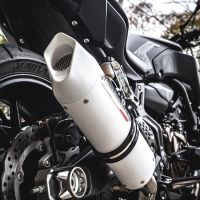 Egzoz ile uyumlu Yamaha Mt-07 2014-2016, Albus Ceramic, Onaylanmış ve yasal, çıkarılabilir db öldürücü dahil tam sistem egzozu 