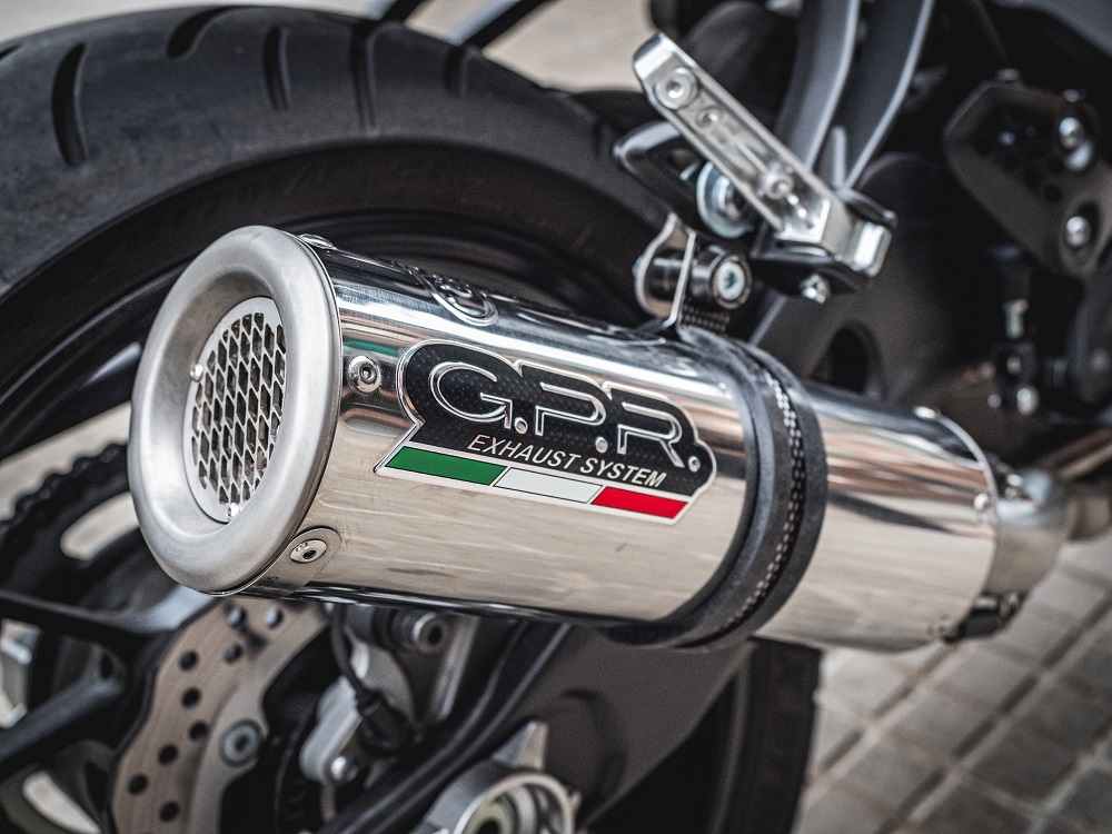 Egzoz ile uyumlu Yamaha Mt-07 2014-2016, M3 Inox , Onaylanmış ve yasal, çıkarılabilir db öldürücü dahil tam sistem egzozu 
