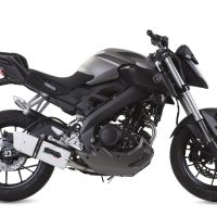 Egzoz ile uyumlu Yamaha Mt 125 2017-2019, Albus Ceramic, Onaylı egzoz, bağlantı borusu ve çıkarılabilir db öldürücü dahil Avrupa DIŞI pazarlar için yasal 
