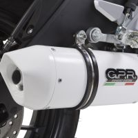 Egzoz ile uyumlu Yamaha Mt 125 2017-2019, Albus Ceramic, Onaylı egzoz, bağlantı borusu ve çıkarılabilir db öldürücü dahil Avrupa DIŞI pazarlar için yasal 