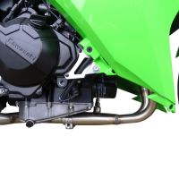 Exhaust compatible with Kawasaki Ninja 300 R 2012-2017, Deeptone Inox, full system exhaust legal for UK and non-EU countries including removable db killer 