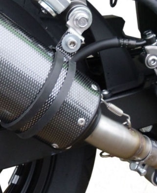 Egzoz ile uyumlu Kawasaki Ninja 300 R 2012-2017, Powercone Evo, Egzoz yasal, onaylı, çıkarılabilir db killer ve bağlantı borulu susturucu 
