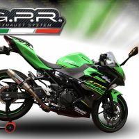 Egzoz ile uyumlu Kawasaki Ninja 400 2023-2025, Deeptone Inox, Egzoz yasal, onaylı, çıkarılabilir db killer ve bağlantı borulu susturucu 