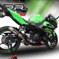 Egzoz ile uyumlu Kawasaki Ninja 400 2023-2025, Deeptone Inox, Egzoz yasal, onaylı, çıkarılabilir db killer ve bağlantı borulu susturucu 