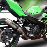 Egzoz ile uyumlu Kawasaki Ninja 400 2023-2025, Deeptone Inox, Egzoz yasal, onaylı, çıkarılabilir db killer ve bağlantı borulu susturucu 
