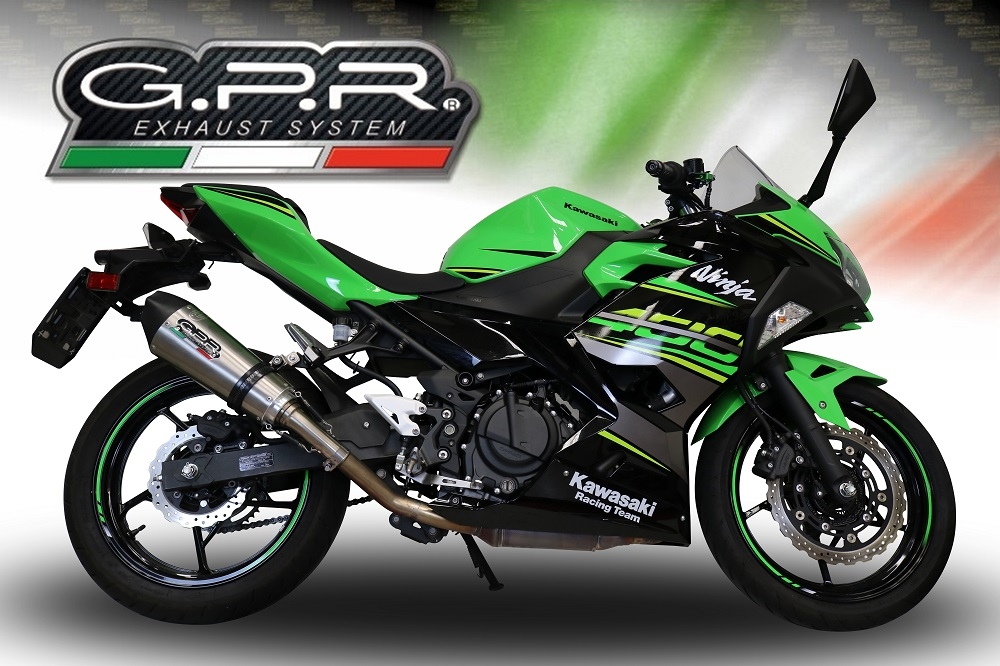 GPR exhaust compatible with  Kawasaki Z 400 2023-2024, New Grand Prix Evo Titanium, Racing full system exhaust  