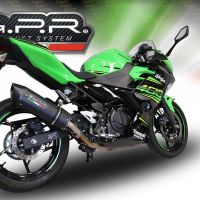 Egzoz ile uyumlu Kawasaki Z 500 2023-2025, Furore Evo4 Nero, Egzoz yasal, onaylı, çıkarılabilir db killer ve bağlantı borulu susturucu 