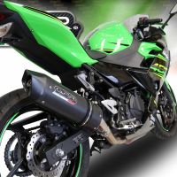 Egzoz ile uyumlu Kawasaki Z 500 2023-2025, Furore Evo4 Nero, Egzoz yasal, onaylı, çıkarılabilir db killer ve bağlantı borulu susturucu 