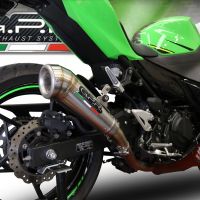 Egzoz ile uyumlu Kawasaki Z 400 2018-2022, Powercone Evo, Egzoz yasal, onaylı, çıkarılabilir db killer ve bağlantı borulu susturucu 