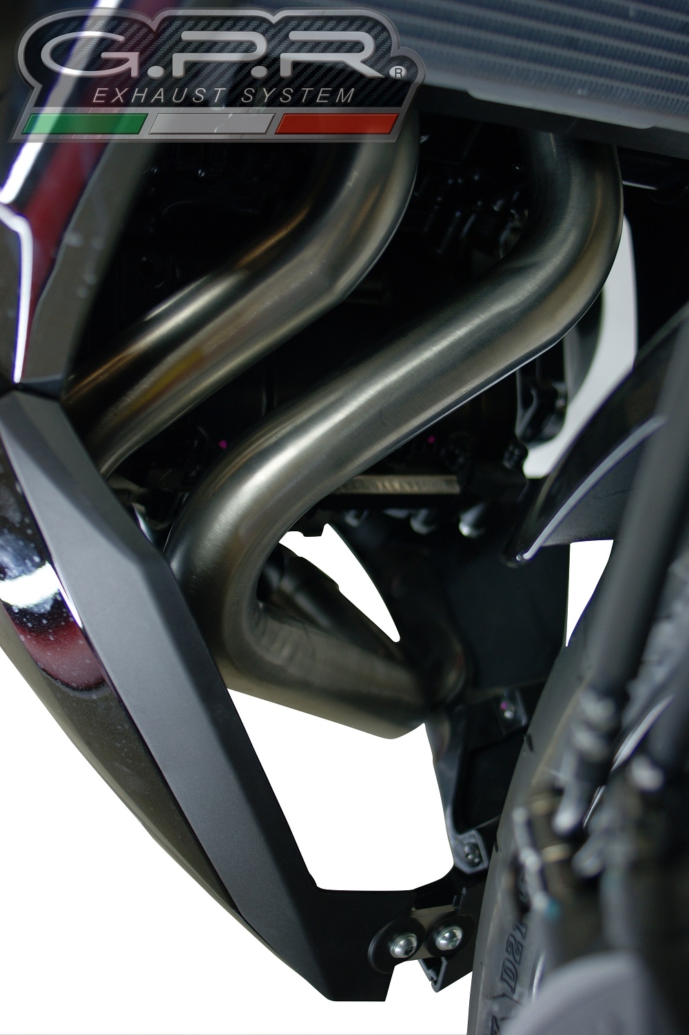 Egzoz ile uyumlu Kawasaki Ninja 650 2023-2024, Powercone Evo, Yalnızca gürültü için onaylanan sistem, AB dışındaki pazarlar için geçerlidir Tam hat, susturucu artı toplayıcı 