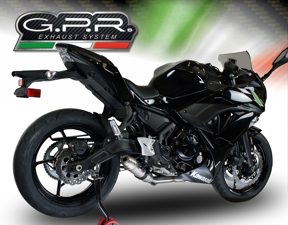 Egzoz ile uyumlu Kawasaki Ninja 650 2023-2024, Deeptone Inox, Yalnızca gürültü için onaylanan sistem, AB dışındaki pazarlar için geçerlidir Tam hat, susturucu artı toplayıcı 