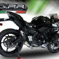 Egzoz ile uyumlu Kawasaki Ninja 650 2023-2024, Deeptone Inox, Yalnızca gürültü için onaylanan sistem, AB dışındaki pazarlar için geçerlidir Tam hat, susturucu artı toplayıcı 