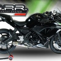Egzoz ile uyumlu Kawasaki Ninja 650 2023-2024, Powercone Evo, Yalnızca gürültü için onaylanan sistem, AB dışındaki pazarlar için geçerlidir Tam hat, susturucu artı toplayıcı 