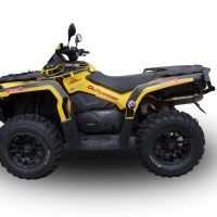 Egzoz ile uyumlu Can Am Outlander 500 Max 2013-2015, Deeptone Atv, Egzoz yasal, onaylı, çıkarılabilir db killer ve bağlantı borulu susturucu 