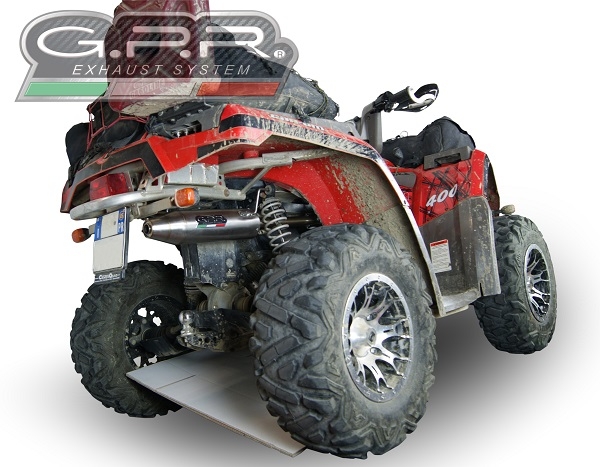 Egzoz ile uyumlu Can Am Outlander 330 2005-2011, Deeptone Atv, Onaylanmış ve yasal, çıkarılabilir db öldürücü dahil tam sistem egzozu 
