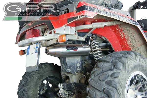 Egzoz ile uyumlu Can Am Outlander 330 2005-2011, Deeptone Atv, Onaylanmış ve yasal, çıkarılabilir db öldürücü dahil tam sistem egzozu 