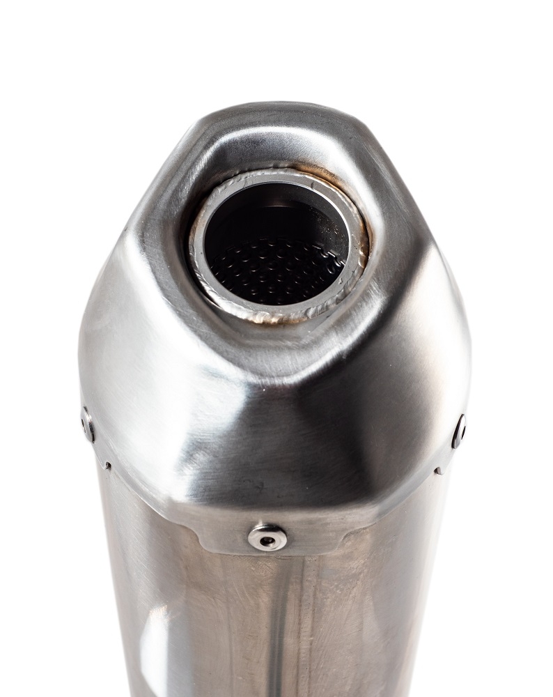 Egzoz ile uyumlu Kawasaki KX 250 F 2021-2023, Pentacross Inox, Yarış Sistemi Susturucu ve özel bağlantı borusu 
