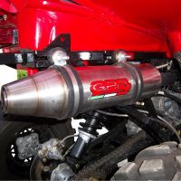 Egzoz ile uyumlu Polaris Scrambler 500 2001-2012, Deeptone Atv, Orijinal manifolda herhangi bir değişiklik yapmadan takılabilen susturucu 