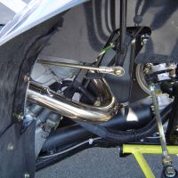 Egzoz ile uyumlu Polaris Scrambler 500 2001-2012, Deeptone Atv, Onaylanmış ve yasal, çıkarılabilir db öldürücü dahil tam sistem egzozu 