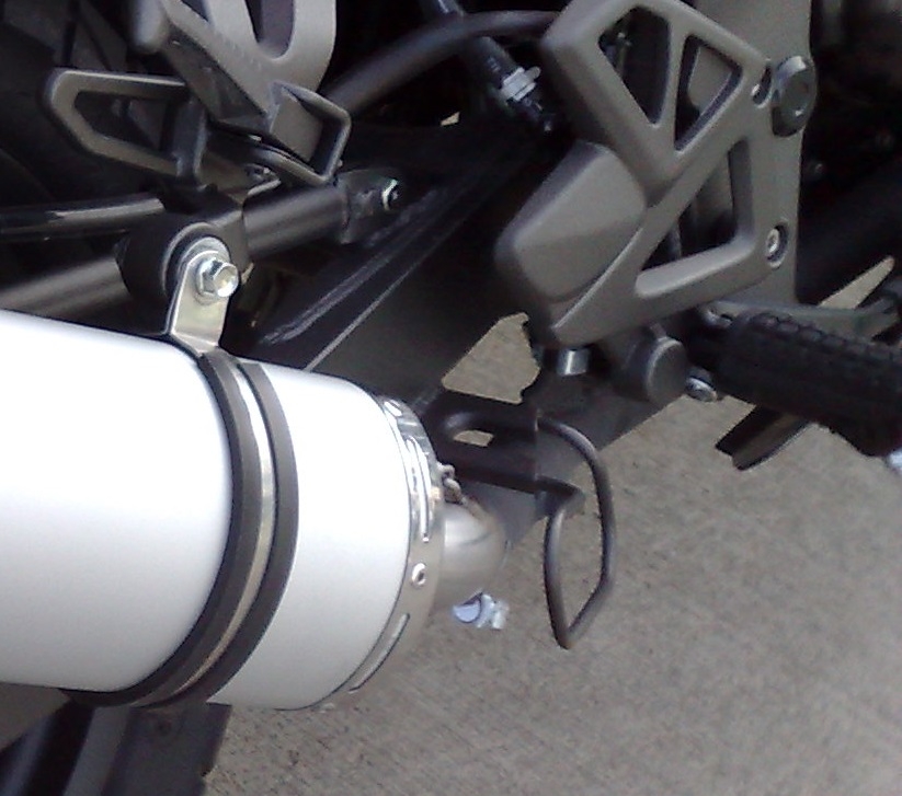 Exhaust compatible with Kymco Quannon 125 2007-2016, Satinox , Homologated legal slip-on exhaust including removable db killer and link pipe 