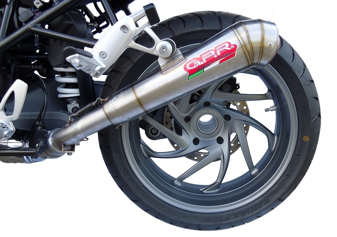 Egzoz ile uyumlu Bmw R 1200 R 2011-2014, Powercone Evo, Egzoz yasal, onaylı, çıkarılabilir db killer ve bağlantı borulu susturucu 