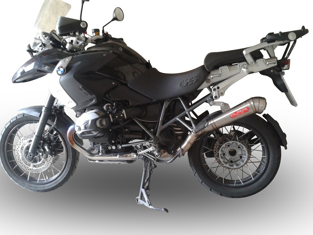 Egzoz ile uyumlu Bmw R 1200 Gs -Adventure 2005-2009, Powercone Evo, Egzoz yasal, onaylı, çıkarılabilir db killer ve bağlantı borulu susturucu 