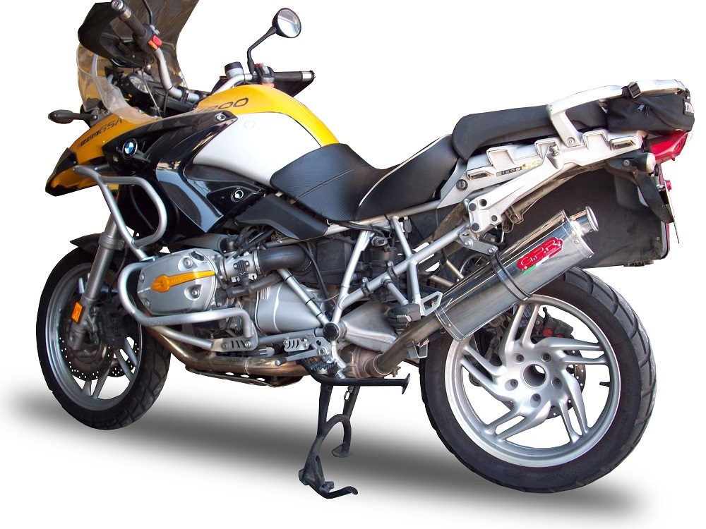 Egzoz ile uyumlu Bmw R 1200 Gs -Adventure 2005-2009, Trioval, Egzoz yasal, onaylı, çıkarılabilir db killer ve bağlantı borulu susturucu 