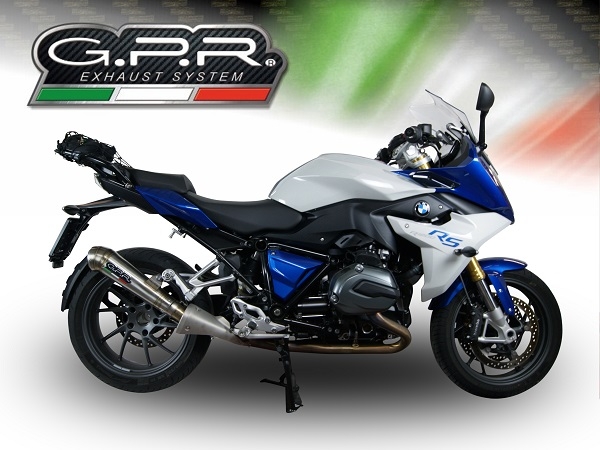 Egzoz ile uyumlu Bmw R 1200 Rs Lc 2015-2016, Powercone Evo, Egzoz yasal, onaylı, çıkarılabilir db killer ve bağlantı borulu susturucu 