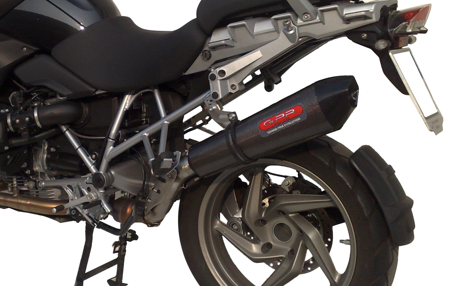Egzoz ile uyumlu Bmw R 1200 Gs -Adventure 2013-2013, Furore Nero, Onaylanmış ve yasal, çıkarılabilir db öldürücü dahil tam sistem egzozu 