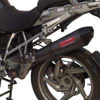 Egzoz ile uyumlu Bmw R 1200 Gs -Adventure 2013-2013, Furore Nero, Onaylanmış ve yasal, çıkarılabilir db öldürücü dahil tam sistem egzozu 