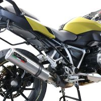 Exhaust compatible with Bmw R 1250 R -Rs 2019-2020, M3 Titanium Natural, Homologated legal slip-on exhaust including removable db killer and link pipe 