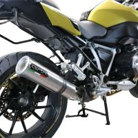 Exhaust compatible with Bmw R 1250 R -Rs 2019-2020, M3 Titanium Natural, Homologated legal slip-on exhaust including removable db killer and link pipe 