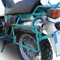 Exhaust compatible with Bmw R 100 Gs 1987-1996, Trioval, Homologated legal slip-on exhaust including removable db killer and link pipe 