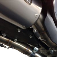 Egzoz ile uyumlu Yamaha Yzf 1000 R1 2007-2008, Albus Ceramic, Homologe sistem Double Susturucu ve özel bağlantı borusu 