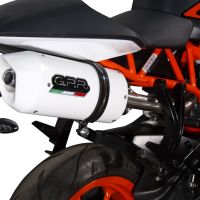 Egzoz ile uyumlu Ktm Rc 125 2014-2016, Albus Ceramic, Egzoz yasal, onaylı, çıkarılabilir db killer ve bağlantı borulu susturucu 