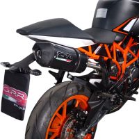 Egzoz ile uyumlu Ktm Rc 200 2014-2021, Deeptone Inox, Egzoz yasal, onaylı, çıkarılabilir db killer ve bağlantı borulu susturucu 