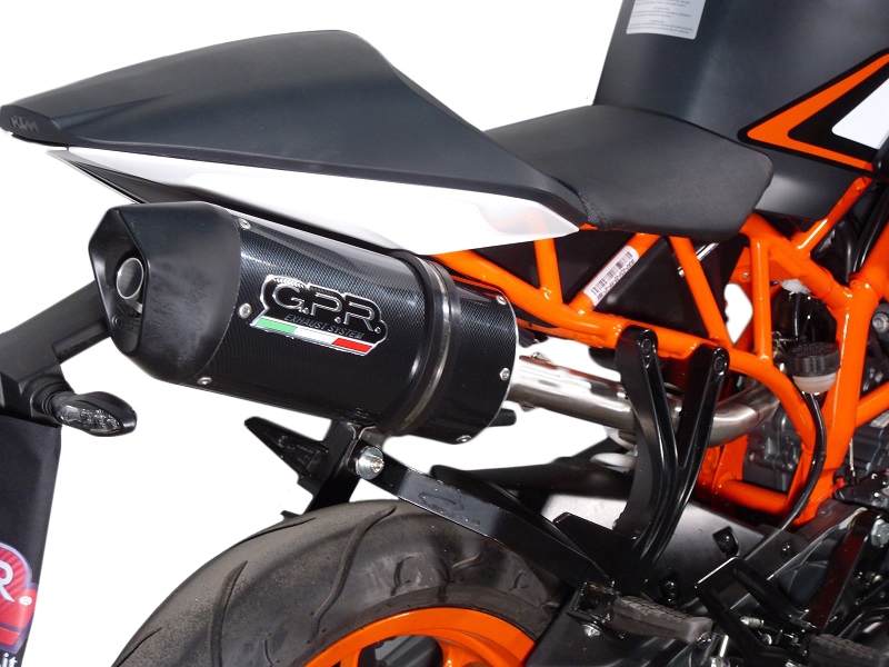 Egzoz ile uyumlu Ktm Rc 200 2014-2021, Deeptone Inox, Egzoz yasal, onaylı, çıkarılabilir db killer ve bağlantı borulu susturucu 